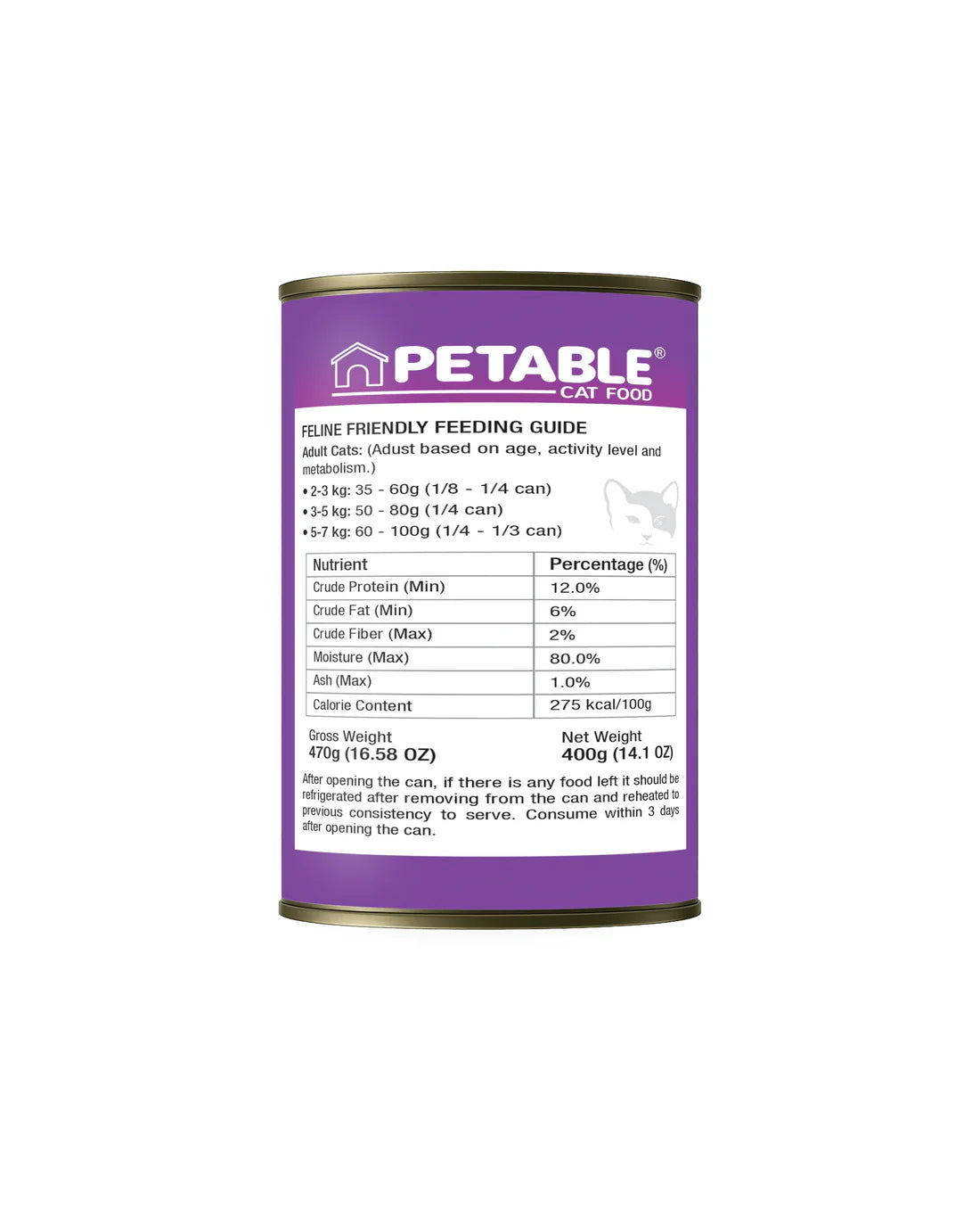 Petable Cat Grain Free - Beef 400g