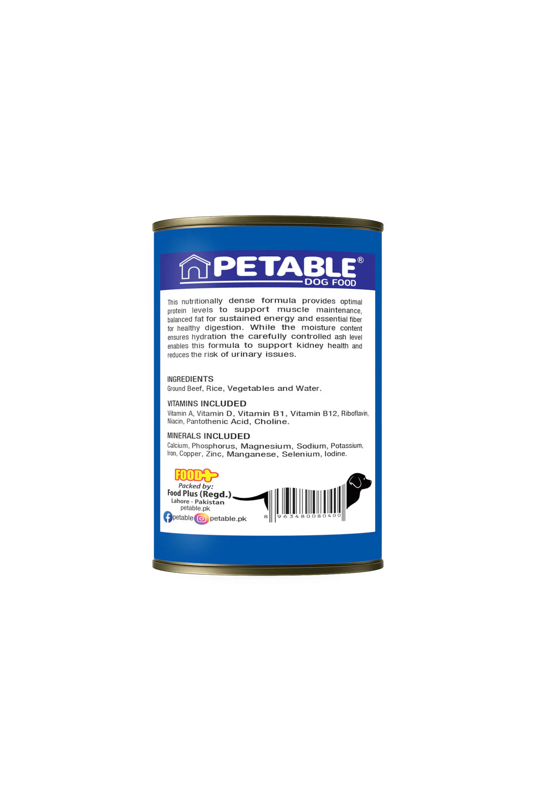 Petable Dog Classic - Beef 400g