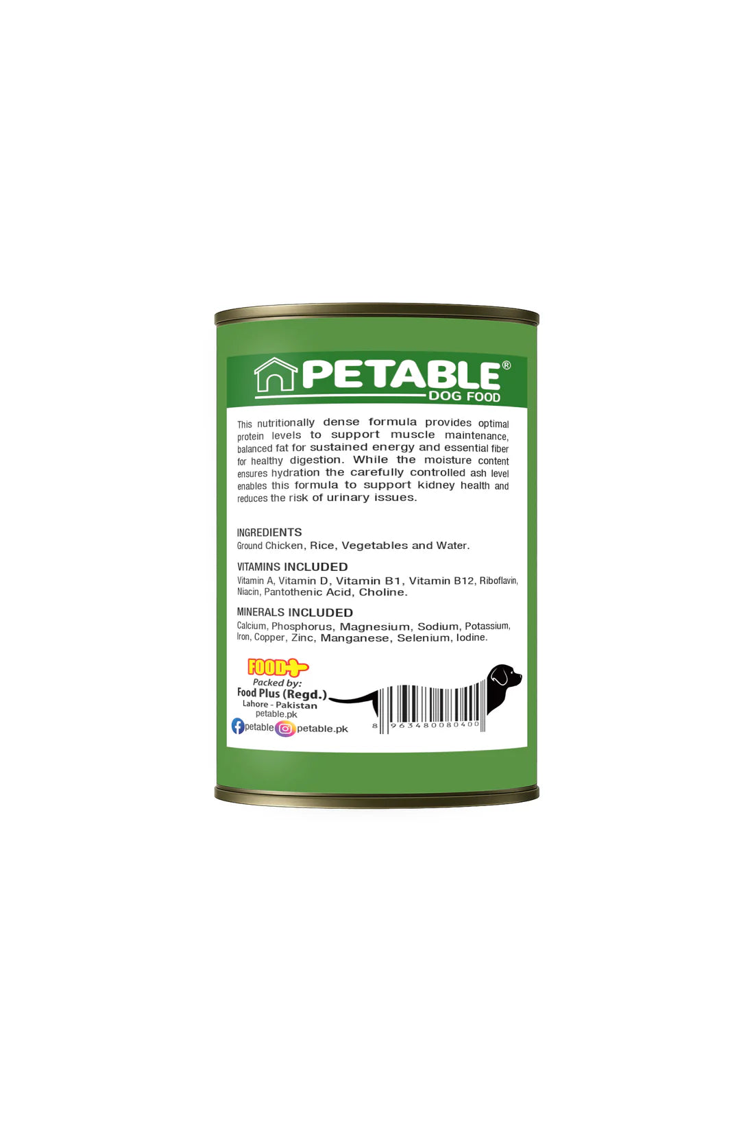 Petable Dog Classic - Chicken 400g