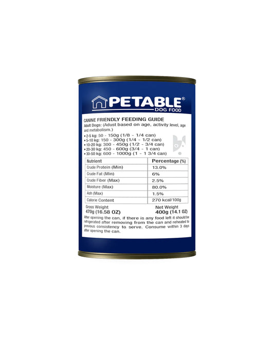 Petable Dog Grain Free - Chicken 400g