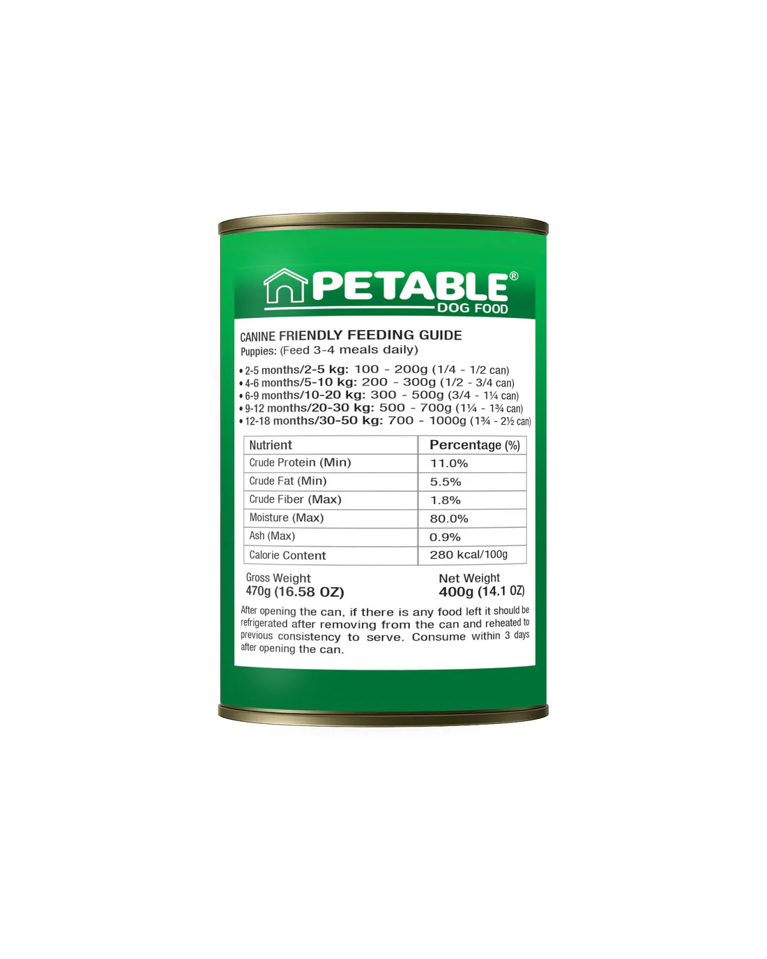 Petable  Puppy Classic - Chicken 400g