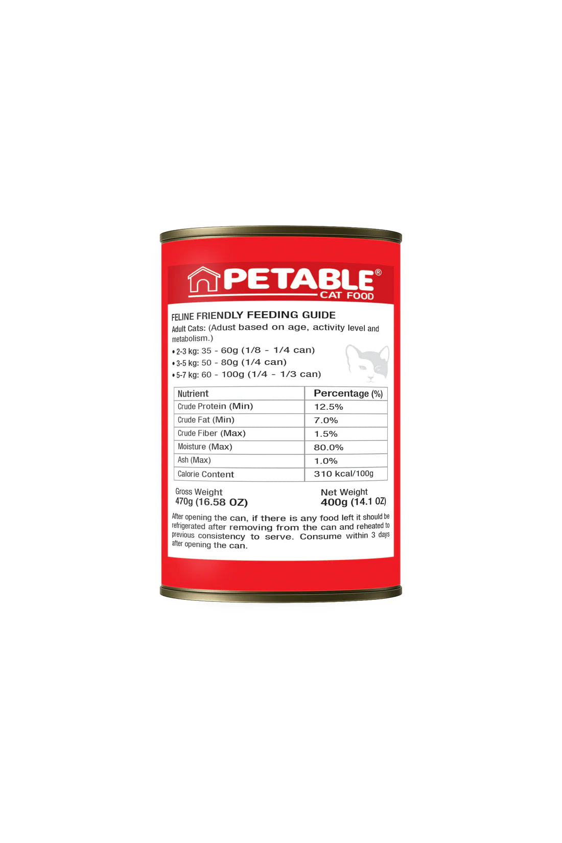 Petable Cat Classic – Whole Minced Beef Gravy Formula (400g)