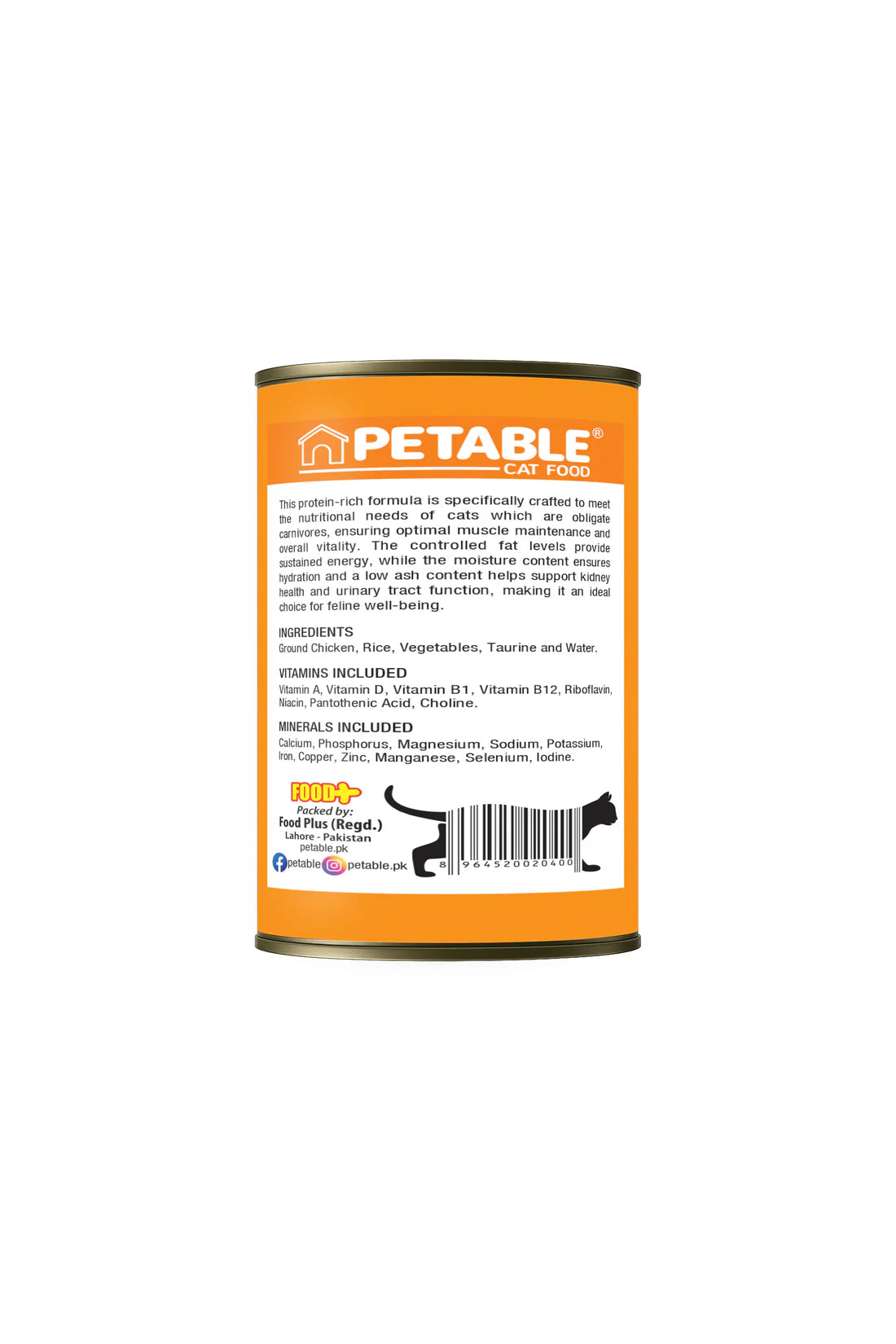 Petable  Cat Classic - Chicken 400g