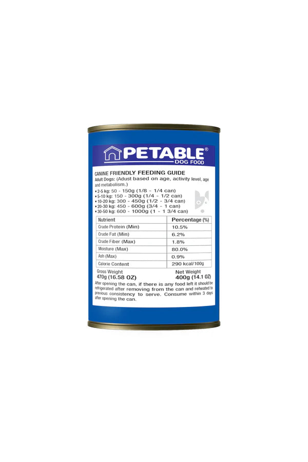 Petable Dog Classic - Beef 400g