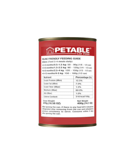 Petable Kitten Classic – Whole Minced Beef Gravy Formula (400g)