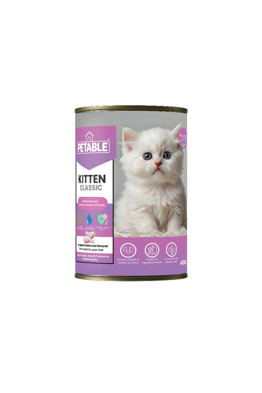 Petable Kitten Classic – Whole Minced Chicken in Gravy (400g)